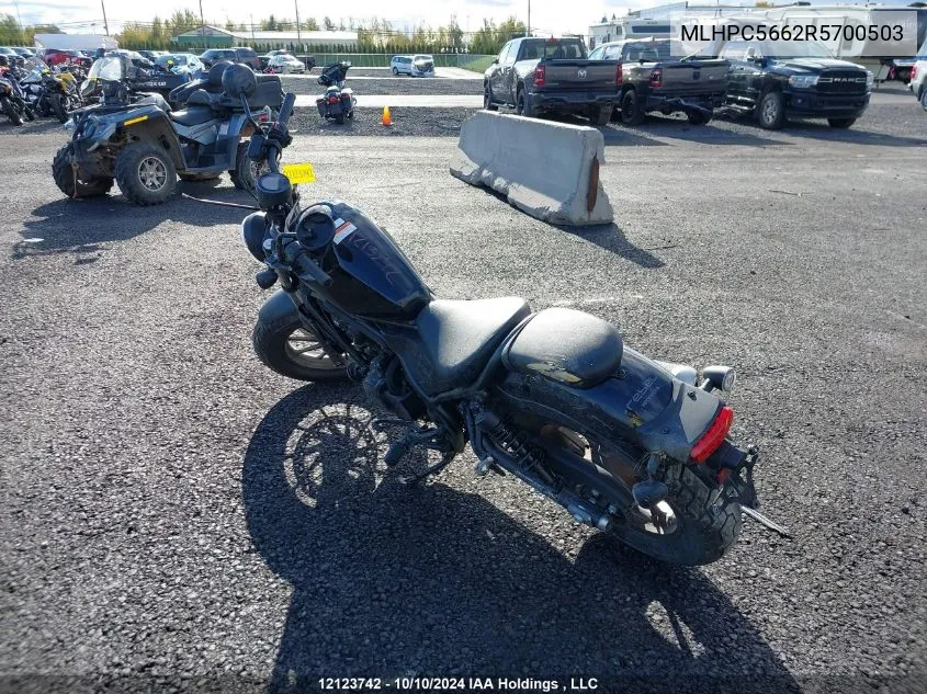 2024 Honda Cmx500 A VIN: MLHPC5662R5700503 Lot: 12123742