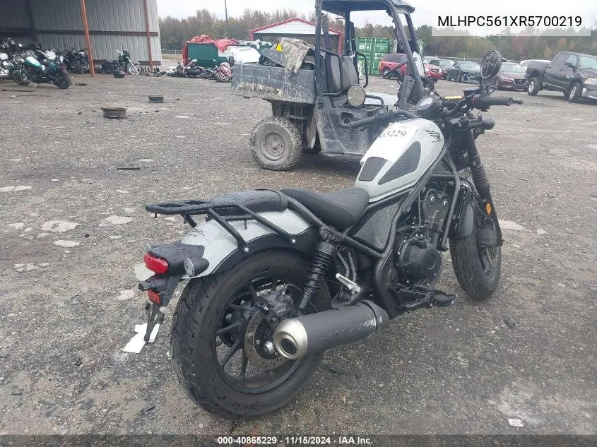 2024 Honda Cmx500 A2 VIN: MLHPC561XR5700219 Lot: 40865229