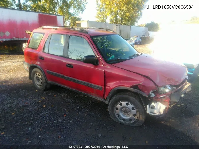 1997 Honda Cr-V VIN: JHLRD1858VC806534 Lot: 12107923