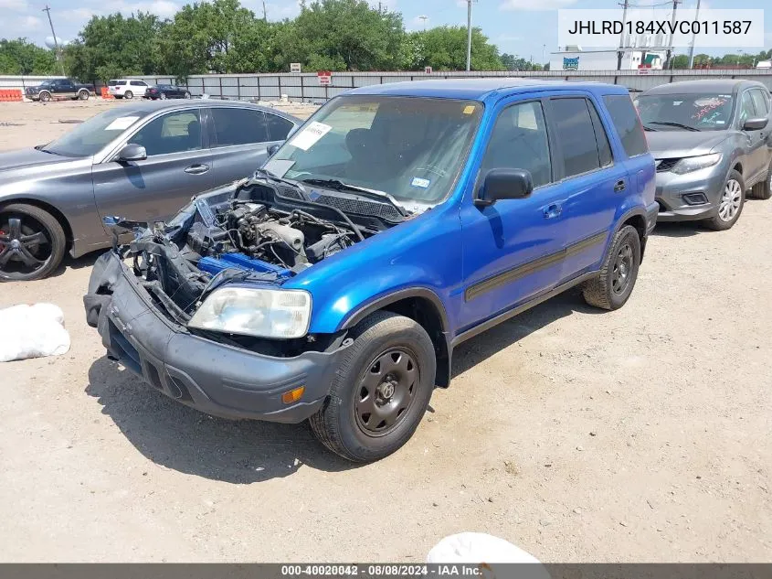 1997 Honda Cr-V Base (A4) VIN: JHLRD184XVC011587 Lot: 40020042