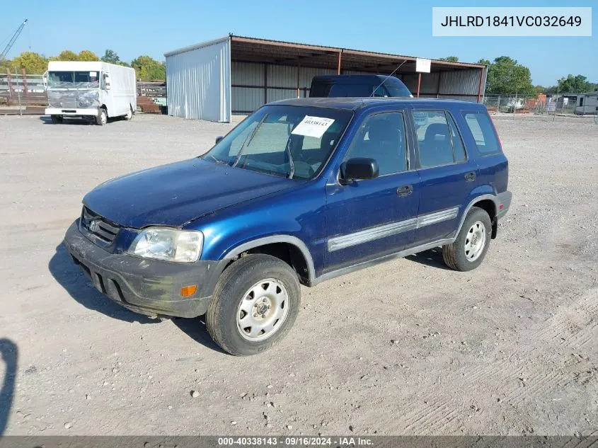 1997 Honda Cr-V Lx VIN: JHLRD1841VC032649 Lot: 40338143