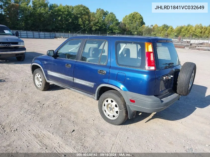 1997 Honda Cr-V Lx VIN: JHLRD1841VC032649 Lot: 40338143