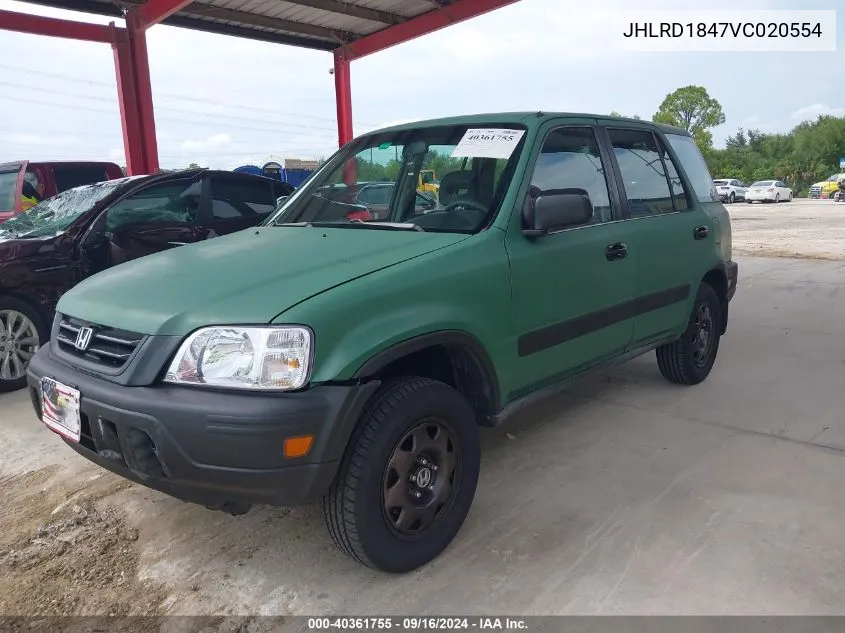 1997 Honda Cr-V VIN: JHLRD1847VC020554 Lot: 40361755