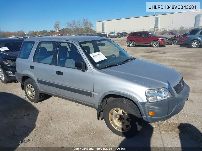 1997 Honda Cr-V VIN: JHLRD1848VC043681 Lot: 40543292