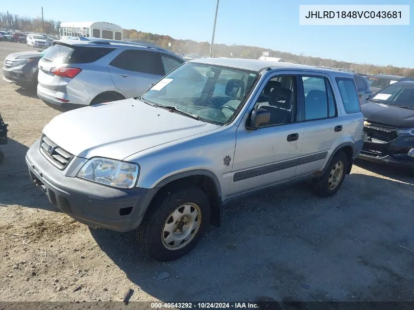 1997 Honda Cr-V VIN: JHLRD1848VC043681 Lot: 40543292