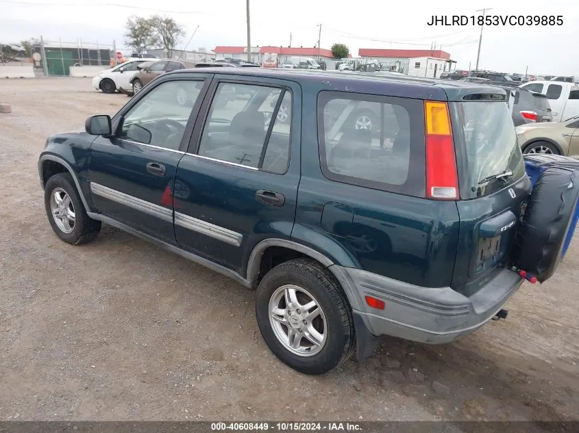 1997 Honda Cr-V VIN: JHLRD1853VC039885 Lot: 40608449