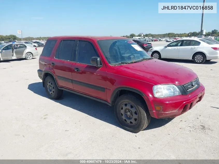 1997 Honda Cr-V VIN: JHLRD1847VC016858 Lot: 40687479