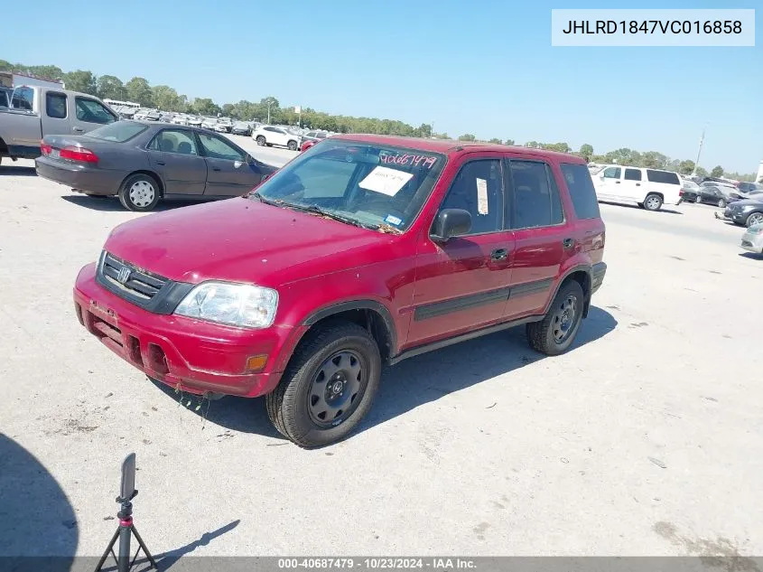 1997 Honda Cr-V VIN: JHLRD1847VC016858 Lot: 40687479