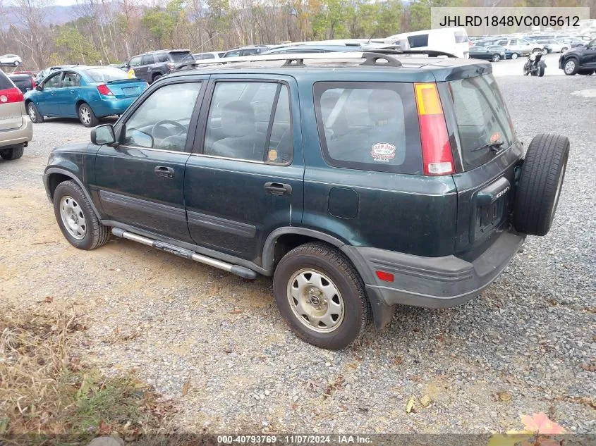 1997 Honda Cr-V VIN: JHLRD1848VC005612 Lot: 40793769