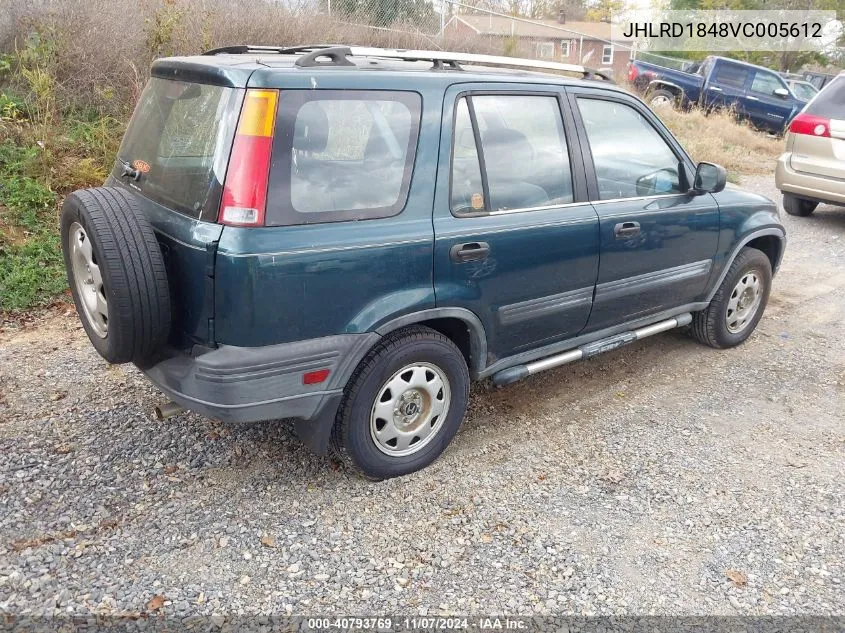 1997 Honda Cr-V VIN: JHLRD1848VC005612 Lot: 40793769