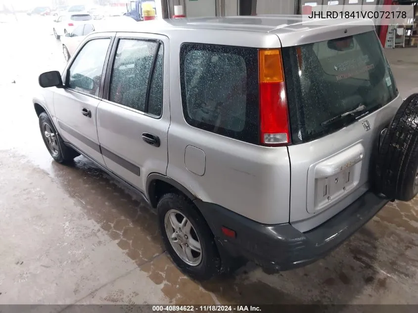 1997 Honda Cr-V Lx VIN: JHLRD1841VC072178 Lot: 40894622