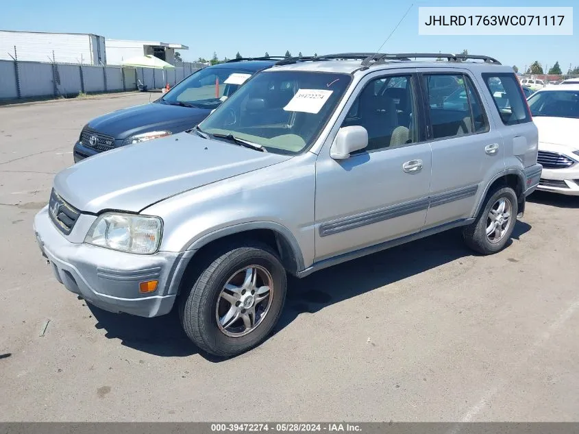 JHLRD1763WC071117 1998 Honda Cr-V Ex