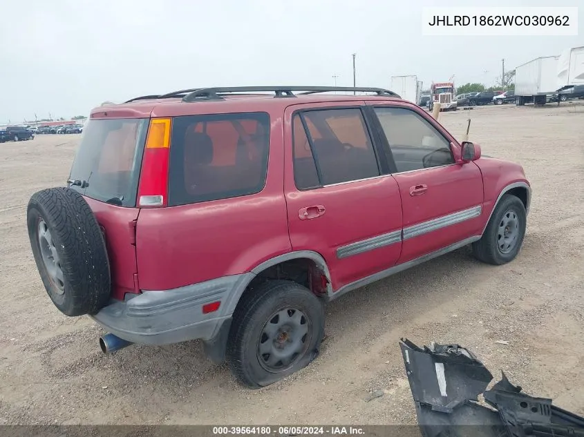 JHLRD1862WC030962 1998 Honda Cr-V Ex