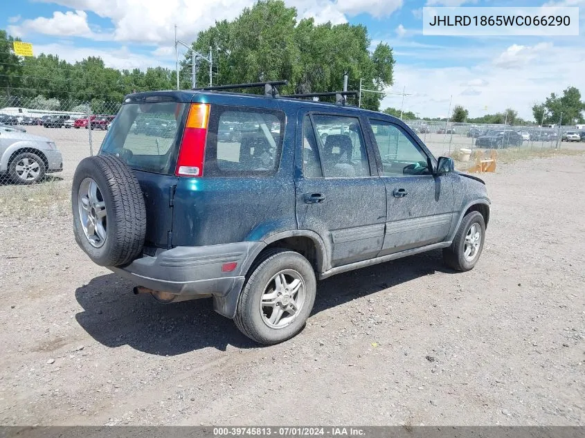 1998 Honda Cr-V Ex VIN: JHLRD1865WC066290 Lot: 39745813