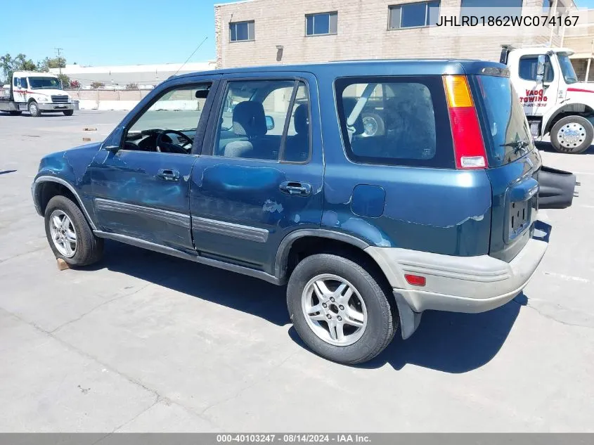 JHLRD1862WC074167 1998 Honda Cr-V Ex