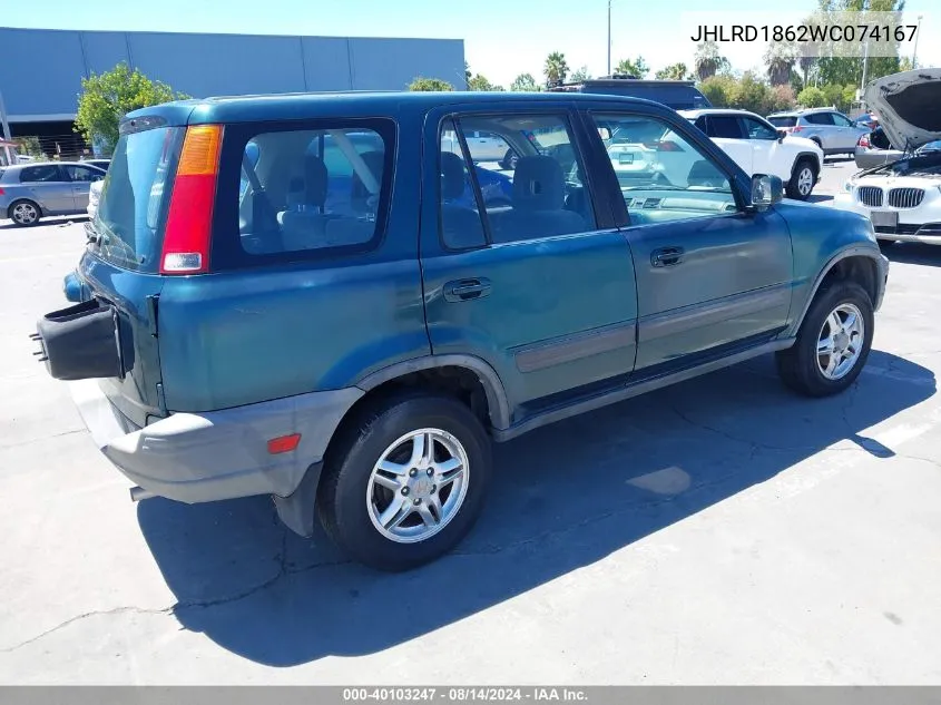 JHLRD1862WC074167 1998 Honda Cr-V Ex