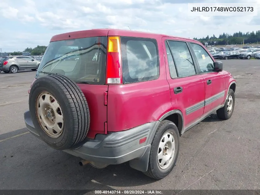 1998 Honda Cr-V Lx VIN: JHLRD1748WC052173 Lot: 40143714