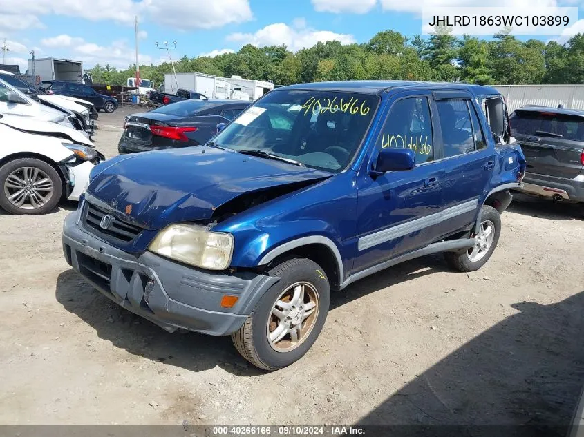 1998 Honda Cr-V Ex VIN: JHLRD1863WC103899 Lot: 40266166