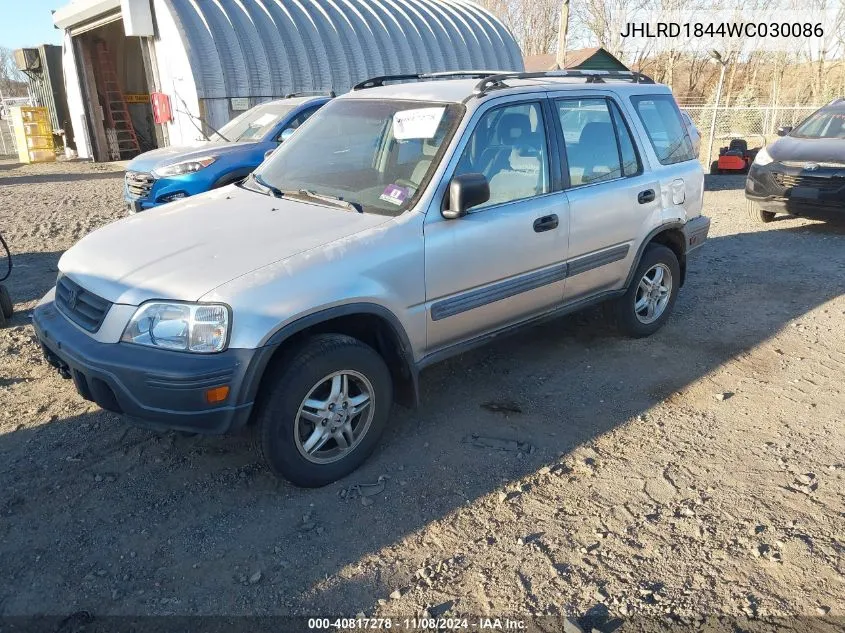 1998 Honda Cr-V Lx VIN: JHLRD1844WC030086 Lot: 40817278