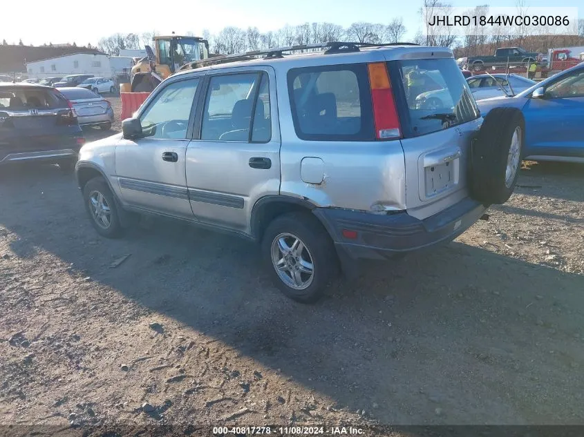 1998 Honda Cr-V Lx VIN: JHLRD1844WC030086 Lot: 40817278