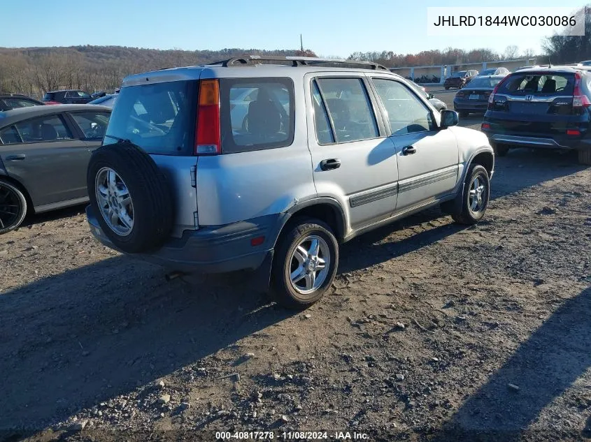 1998 Honda Cr-V Lx VIN: JHLRD1844WC030086 Lot: 40817278