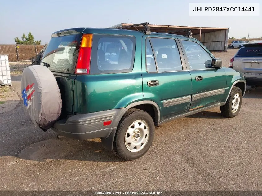 1999 Honda Cr-V Lx VIN: JHLRD2847XC014441 Lot: 39987291