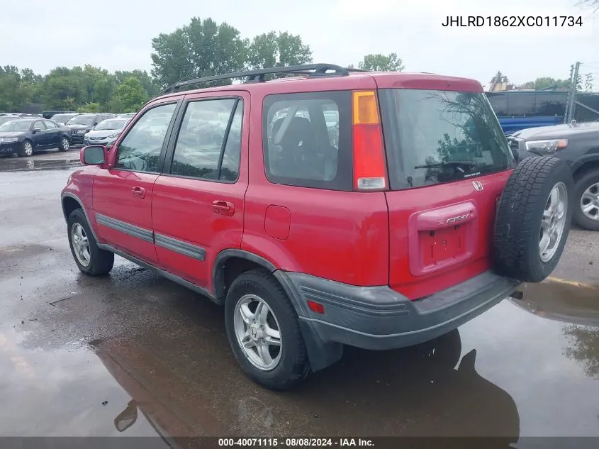 1999 Honda Cr-V Ex VIN: JHLRD1862XC011734 Lot: 40071115