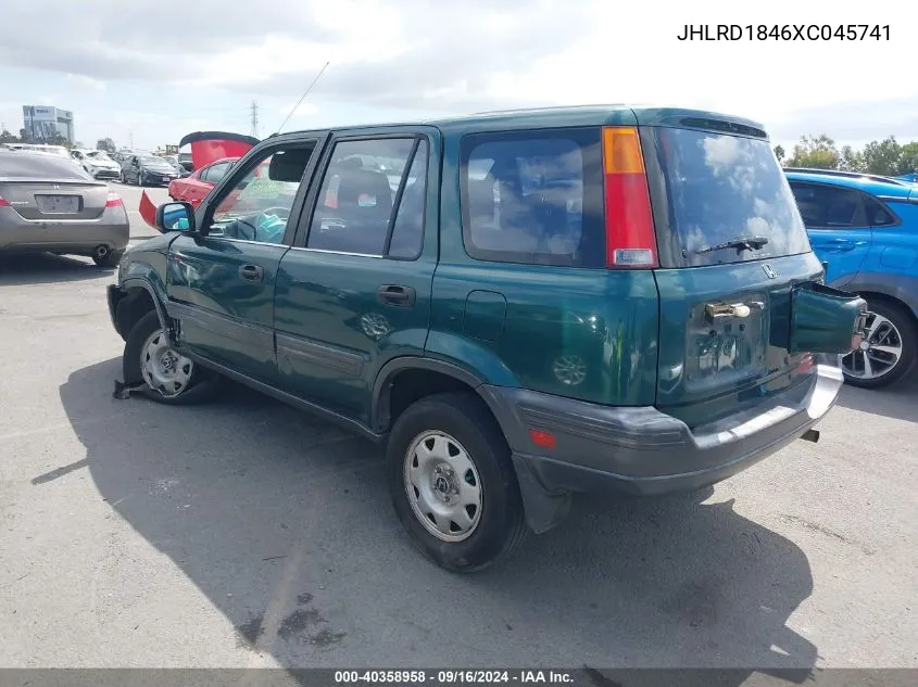 1999 Honda Cr-V Lx VIN: JHLRD1846XC045741 Lot: 40358958