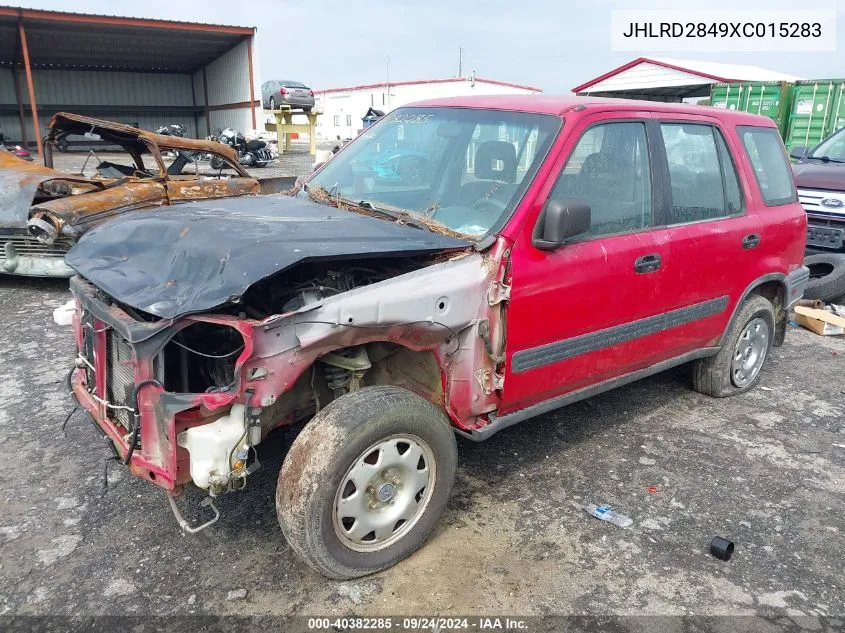 1999 Honda Cr-V Lx VIN: JHLRD2849XC015283 Lot: 40382285