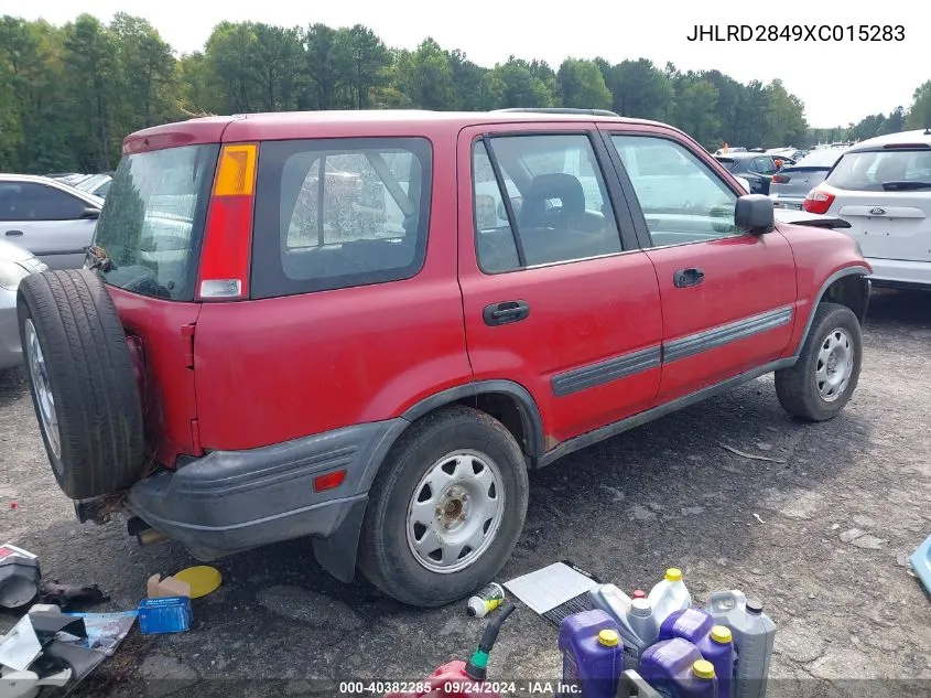 1999 Honda Cr-V Lx VIN: JHLRD2849XC015283 Lot: 40382285