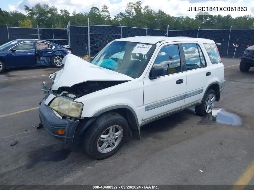 1999 Honda Cr-V Lx VIN: JHLRD1841XC061863 Lot: 40400927