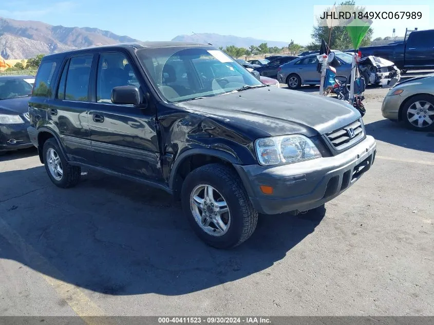 1999 Honda Cr-V Lx VIN: JHLRD1849XC067989 Lot: 40411523