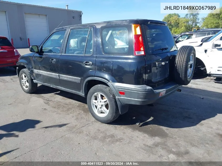 1999 Honda Cr-V Lx VIN: JHLRD1849XC067989 Lot: 40411523