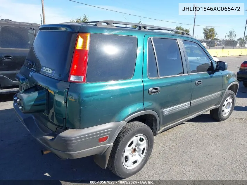 1999 Honda Cr-V Lx VIN: JHLRD1846XC065472 Lot: 40567029