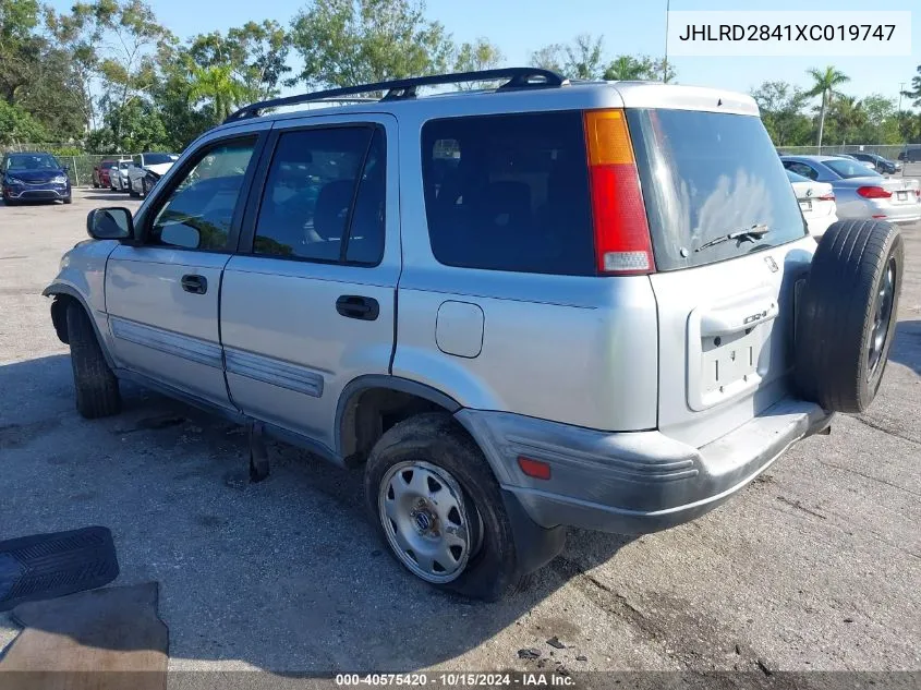 1999 Honda Cr-V Lx VIN: JHLRD2841XC019747 Lot: 40575420