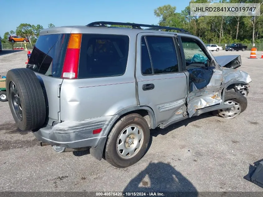 1999 Honda Cr-V Lx VIN: JHLRD2841XC019747 Lot: 40575420