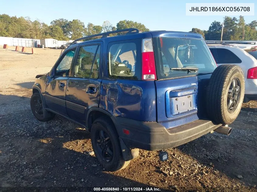 1999 Honda Cr-V Ex VIN: JHLRD1866XC056708 Lot: 40586940