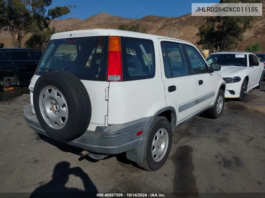 1999 Honda Cr-V Lx VIN: JHLRD2842XC011155 Lot: 40587009