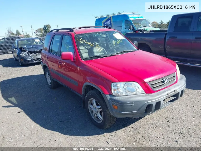 1999 Honda Cr-V Ex VIN: JHLRD1865XC016149 Lot: 40666391