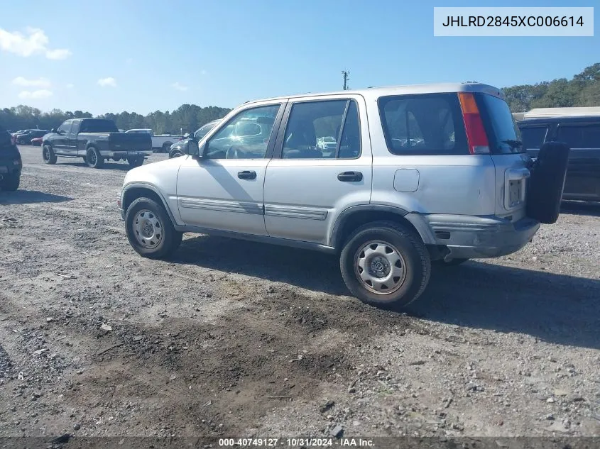 1999 Honda Cr-V Lx VIN: JHLRD2845XC006614 Lot: 40749127