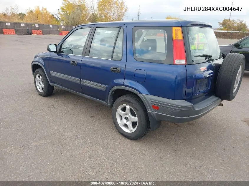 1999 Honda Cr-V Lx VIN: JHLRD284XXC004647 Lot: 40749806