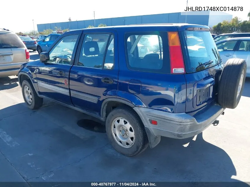 1999 Honda Cr-V Lx VIN: JHLRD1748XC014878 Lot: 40767977