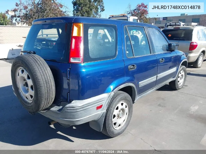 1999 Honda Cr-V Lx VIN: JHLRD1748XC014878 Lot: 40767977