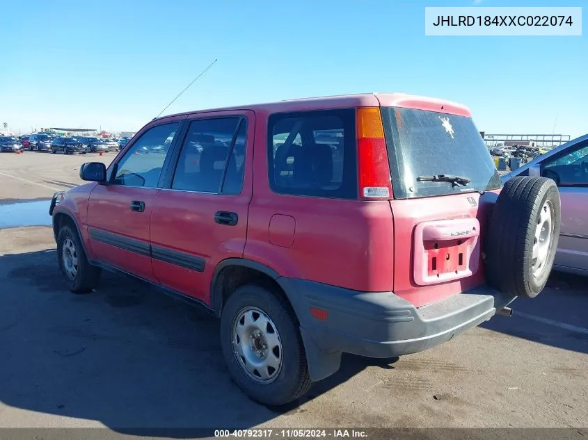 JHLRD184XXC022074 1999 Honda Cr-V Lx