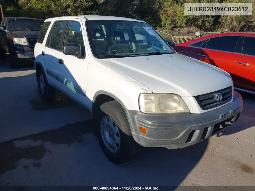 1999 Honda Cr-V Lx VIN: JHLRD2849XC023612 Lot: 40894364