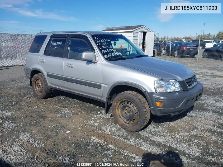 2000 Honda Cr-V VIN: JHLRD185XYC811903 Lot: 12123857