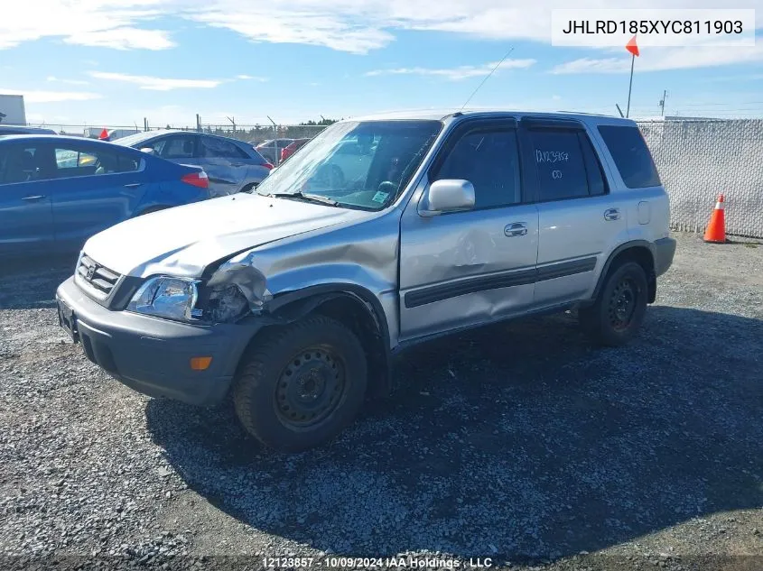 2000 Honda Cr-V VIN: JHLRD185XYC811903 Lot: 12123857