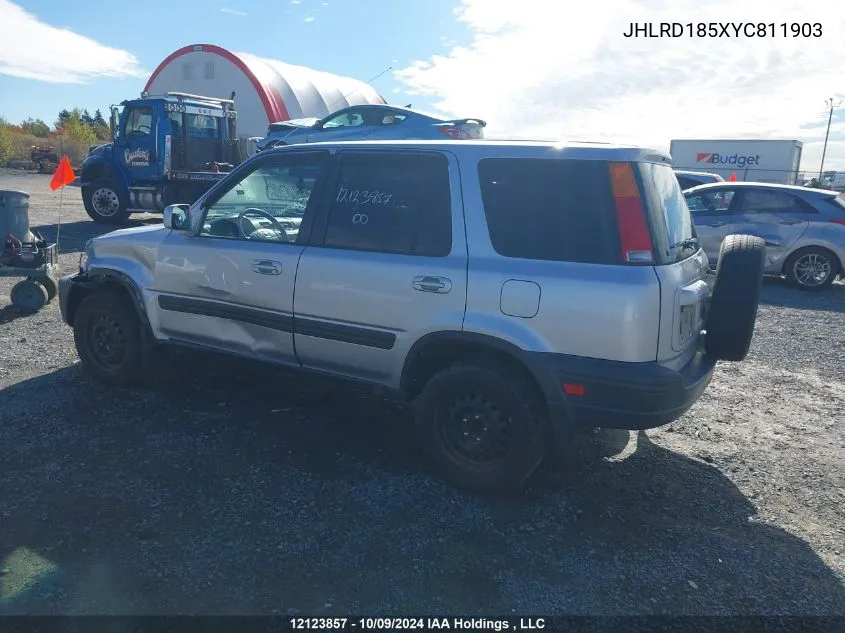 2000 Honda Cr-V VIN: JHLRD185XYC811903 Lot: 12123857