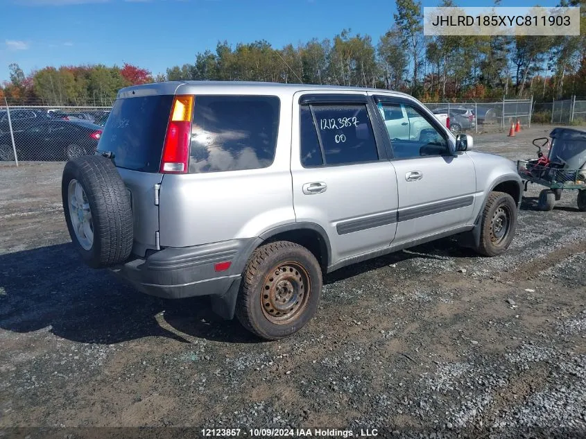 2000 Honda Cr-V VIN: JHLRD185XYC811903 Lot: 12123857