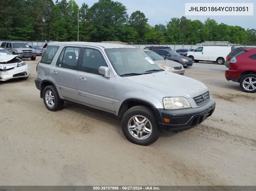 2000 Honda Cr-V Ex VIN: JHLRD1864YC013051 Lot: 39707996